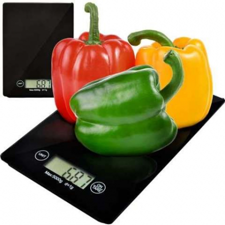 Cantar de bucatarie,masurare 5 kg,precizie 1 gr - Negru [1]