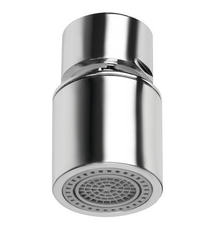 Casa - Cap economizor pentru robinet M22, rotativ, crom, 2.2 x 4.5 x 2.7 cm, debit reglabil cu 2 moduri de pulverizare