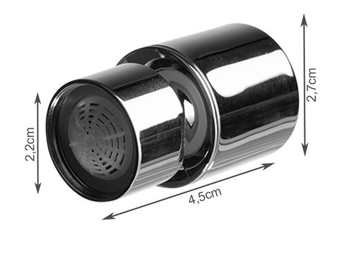 Cap economizor pentru robinet M22, rotativ, crom, 2.2 x 4.5 x 2.7 cm, debit reglabil cu 2 moduri de pulverizare [2]