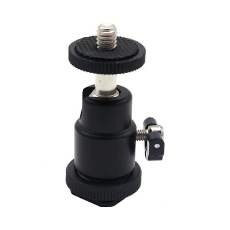Cap patina rotativ 360 grade cu filet universal 1/4,atasare pe trepied,monopied,camere video [3]