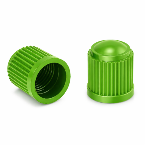 Capace valva ventil auto moto velo, set 100 buc, plastic verde, universale 13x10 mm, protectie supapa anvelope [2]