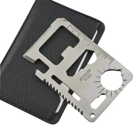 Pescuit - Card multifunctional de supravietuire, 11 instrumente, otel inoxidabil