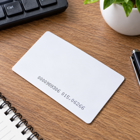 Card RFID alb 86 x 54 x 0,76 mm, 125 kHz, cip TK4100, cartela de proximitate pentru control acces si identificare [4]