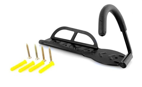 Carlig pentru depozitarea bicicletei pe perete, suport universal din otel cu protectie pentru janta, capacitate 25 kg [1]
