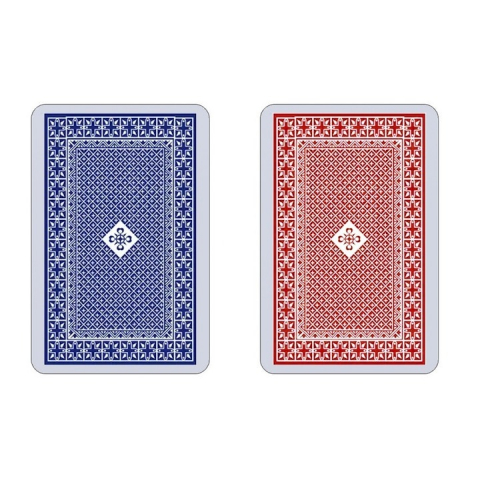 Carti de joc, 100% plastic, 54 bucati, 8.7x5.7 cm, albastru/rosu, culoare aleatorie [3]