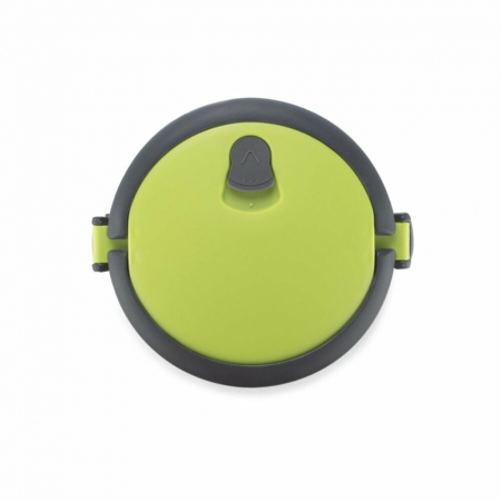 Caserola termoizolanta pentru pranz, 2 niveluri, plastic si otel inoxidabil, 1.4 litri - Verde [5]
