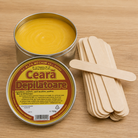 Cremă de maini - Ceara depilatoare naturala 150 g, pentru epilare corporala, utilizare dupa incalzire, aderenta ridicata, pentru acasa si salon