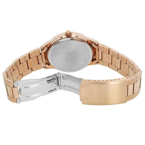 Ceas cu bratara, auriu-roz 20 cm din otel inoxidabil 20 mm, carcasa metalica 40 mm, quartz Miyota 2035, indicatoare luminescente, 3 bar [3]