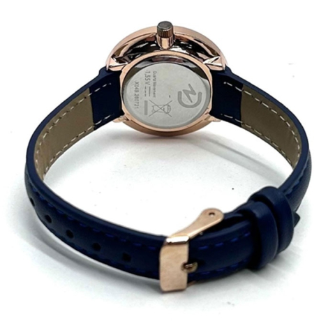 Ceas dama cu aspect haute couture, carcasa aur roz, pietre decorative, curea PU, baterie inlocuibila – Christian Lacroix [2]