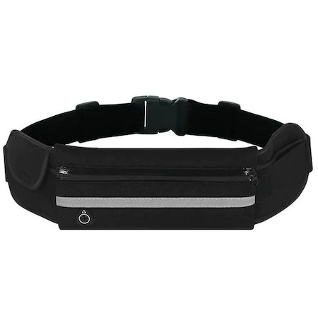 SPORT ȘI ACTIVITĂȚI - Centura de alergare reglabila,element reflectorizant, spatiu pentru sustinere casti