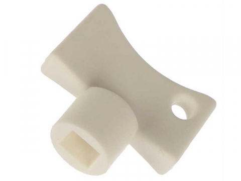 CASA & GRADINA - Cheie universala pentru aerisit calorifere, din plastic, 21 x 18 x 10 mm, cap tip fluture