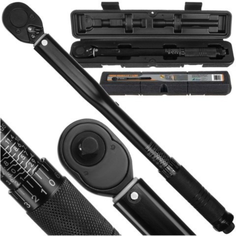 CASA & GRADINA - Cheie dinamometrica 3/8 7-112 Nm cu clic si blocare cuplu, pentru mecanica auto si lucrari precise