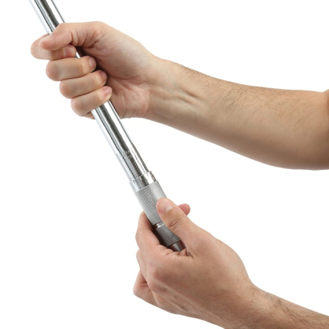 Cheie dinamometrica cu clichet, tija 1/2 inch, otel-crom, cuplu reglabil 42-210 Nm, lungime 46.5 cm, culoare argintie [9]