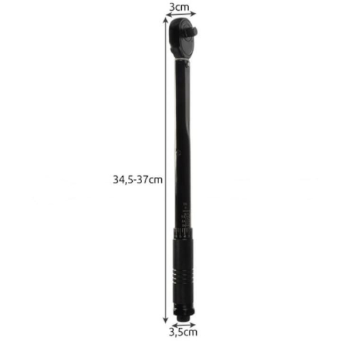 Cheie dinamometrica, dimensiune 3/8, otel, cuplu 7-112 Nm, lungime reglabila 34.5- 37 cm, cutie inclusa [4]