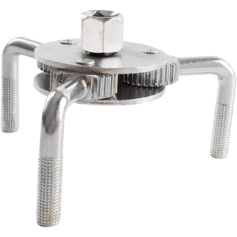 Cheie pentru filtrul de ulei, universala, 3 brate, metalica, argintie [1]