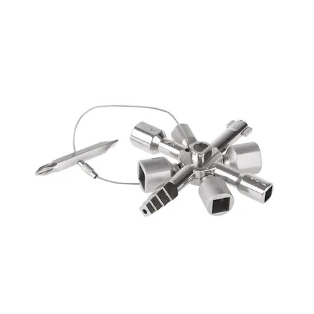 Chei si clesti - Cheie universala multifunctionala pentru tablouri electrice 10in1 - Gri
