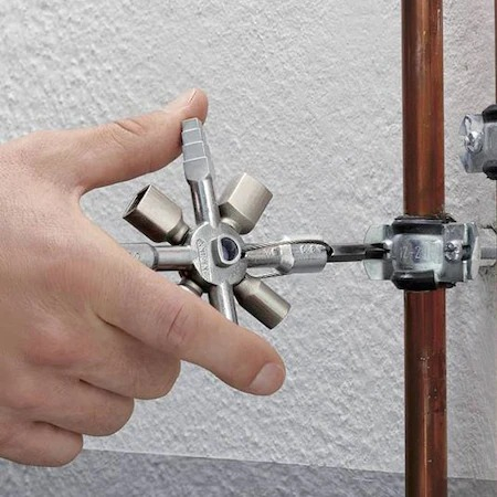Cheie universala multifunctionala pentru tablouri electrice 10in1 - Gri [1]