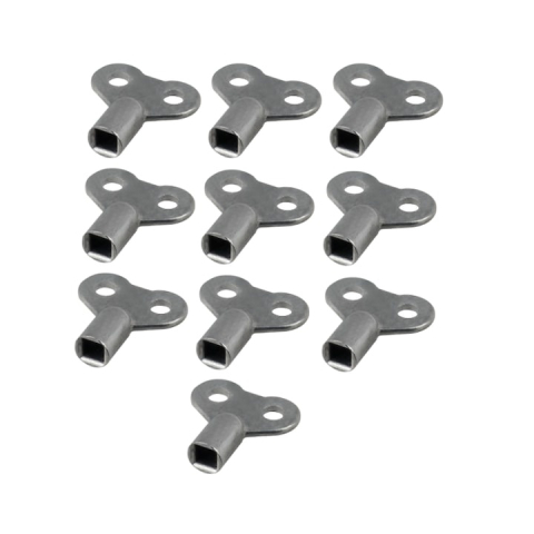 Cheite metalice pentru aerisirea caloriferelor, set 10 bucati, otel zincat, rezistente la uzura si coroziune