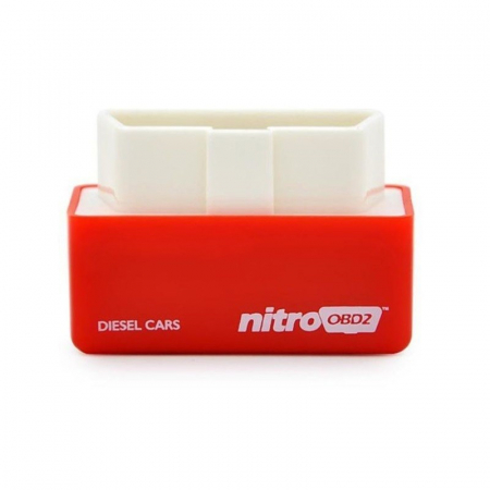 Gadgeturi auto - Chip tuning box nitro OBD2, creste cu 35% performanta masinii diesel - Rosu