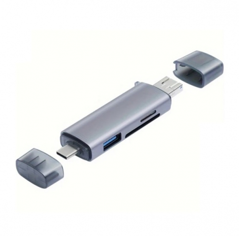 Cititor de carduri multifunctional 6in1, viteza de transfer ridicata 3.0 - Gri [1]