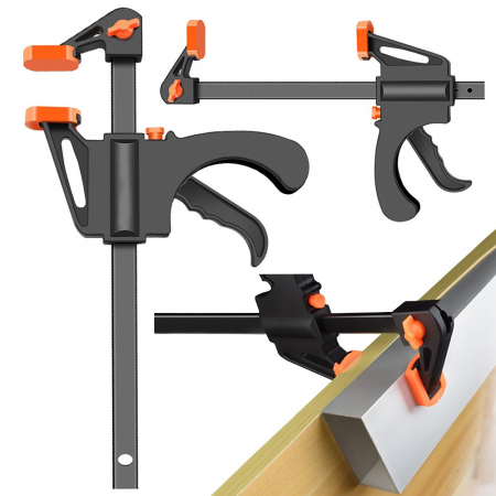 Diverse Unelte - Clema de tamplarie, dulgherie tip maner, sistem precis cu actionare rapida, marime 115 mm