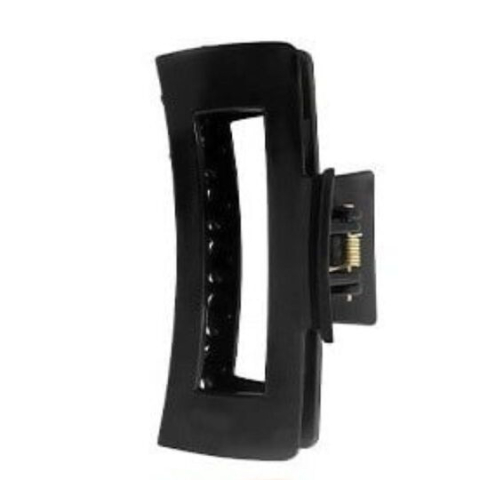 Clama par neagra 10.3 x 5 cm, cleste lat din plastic rigid, prindere puternica pentru coc, coada si par gros [6]