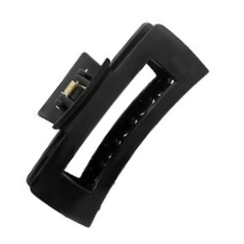 CASA & GRADINA - Clama par neagra 10.3 x 5 cm, cleste lat din plastic rigid, prindere puternica pentru coc, coada si par gros