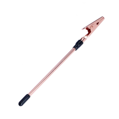 CASA & GRADINA - Clema pentru fixare bijuterii, bratari, incuietori, metalica, maner antiderapant, 15.5 cm, roz