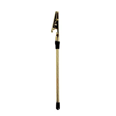 Clema prindere bratari, bijuterii, metalica, protectie anti-zgarieturi, 15.5 cm, auriu [4]