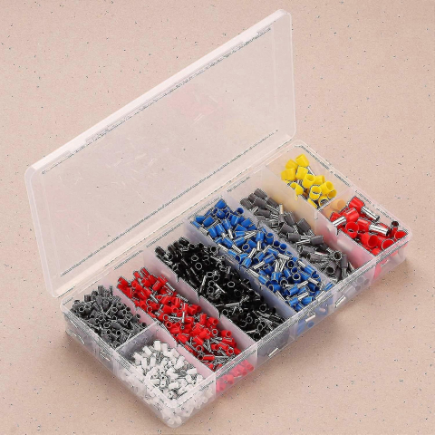 Cleste Profesional pentru Sertizare Papuci Terminali, 0.25-10 mm², cu Set 1800 Accesorii Izolate, Falci din Otel Calit, Cutie Organizare [5]