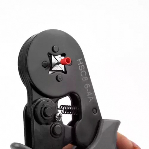 Cleste sertizare + 500 de bucati terminale pentru conductori 0.25 - 10 mm2, gri/portocaliu [5]