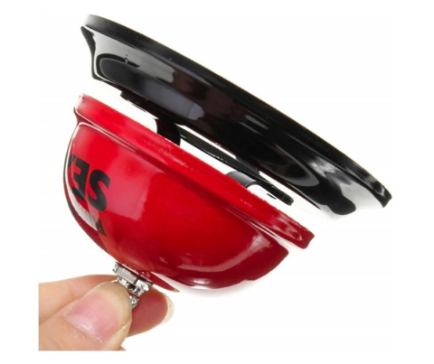 Clopotel „Ring for Sex” rosu si negru tip sonerie receptie, accesoriu amuzant pentru adulti, 5.5 x 8 cm [1]