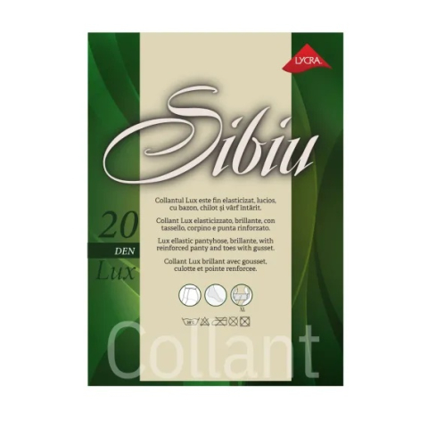 Collant clasic fin din lycra 20 DEN cu bazon si varf intarit [1]