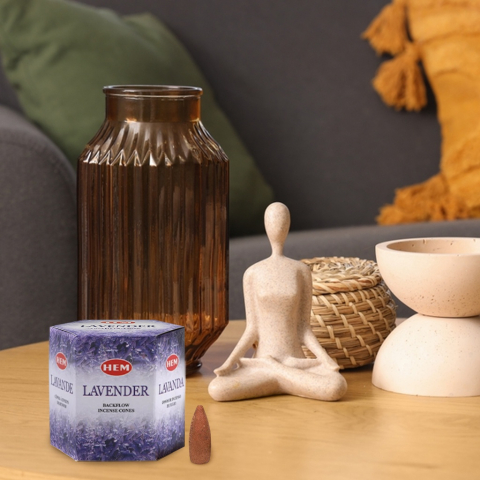 Conuri parfumate aromaterapie lavanda backflow 40 buc, relaxare, improspatare aer, meditatie si ambient calm [10]