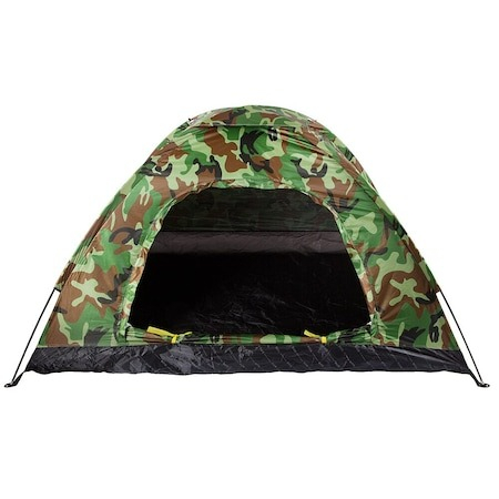 Camping - Cort camping, 2 persoane, impermeabil, cu husa, camuflaj, 200x150x110 cm