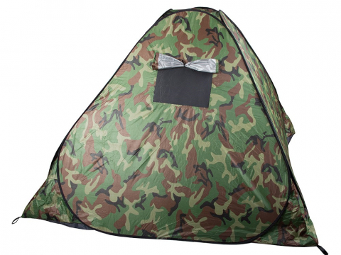Cort camping pentru 4 persoane, 200 x 200 x 130 cm, cu husa, impermeabil, model camuflaj [4]