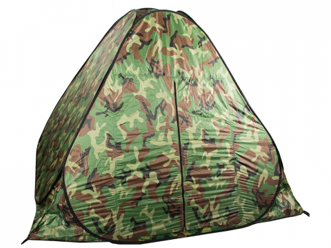 Cort camping pentru 4 persoane, 200 x 200 x 130 cm, cu husa, impermeabil, model camuflaj [2]