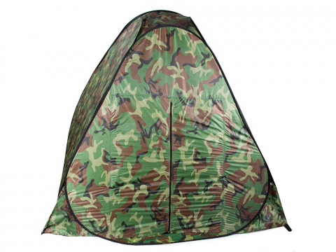 Cort camping pentru 4 persoane, 200 x 200 x 130 cm, cu husa, impermeabil, model camuflaj [1]