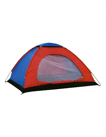 Cort camping cu plasa anti insecte,pentru 2-3 persoane,190x190x123 cm - Albastru/Rosu [4]