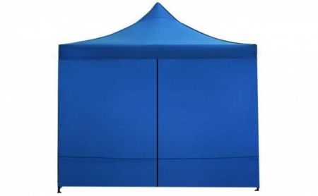 Cort Pavilion 3x3m Albastru Pliabil Cadru Metal pentru Curte, Gradina, Evenimente [6]