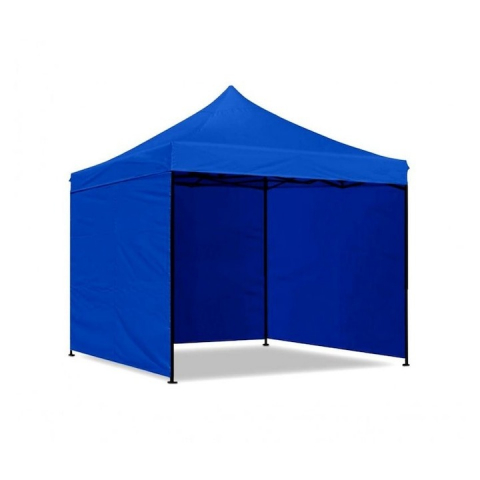 Pavilioane - Cort pavilion pliabil de gradina,curte,evenimete 3x3 m cu 3 pereti laterali - Albastru