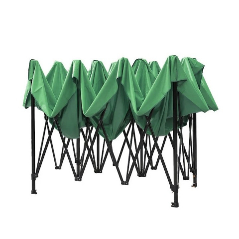 Cort pavilion pliabil de gradina,curte,evenimete 3x3 m cu 3 pereti laterali - Verde [3]