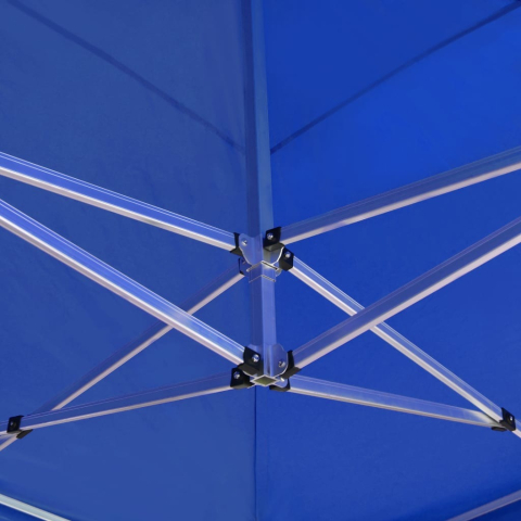 Cort tip pavilion, 3x6 m, perete lateral de 12 m, pliabil, poliester impermeabil, albastru [1]