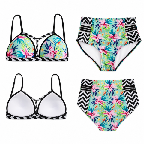 Costum de baie cu talie înaltă - S, multicolor,  140 g [4]