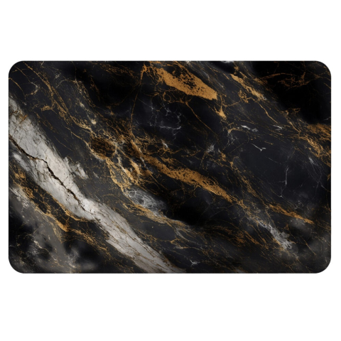 CASA & GRADINA - Covoras baie ultra absorbant antiderapant, uscare rapida, model marmura, 50x80 cm, confort si siguranta