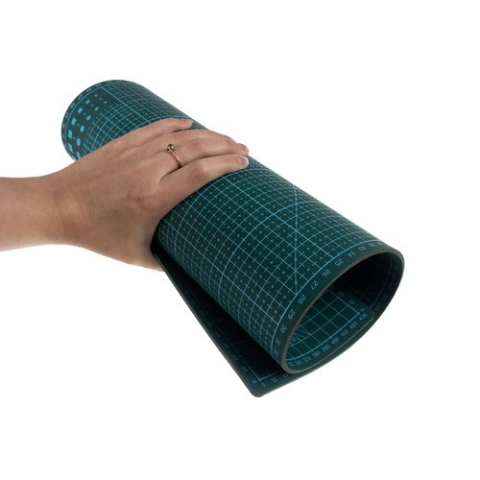 Covoras de taiere verde A3 45 x 30 cm, auto-reparator, fata-verso, 3 straturi, antiderapant, pentru modelism, craft si proiecte DIY [7]