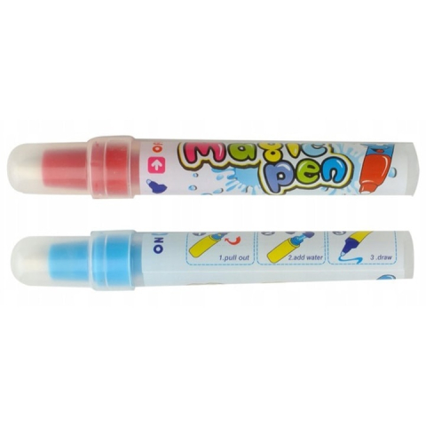 Covoras magic pentru desen reutilizabil, 58 x 78 cm, jucarie educativa fara mizerie, pentru unul sau mai multi copii, include carioci magice, multicolor [10]