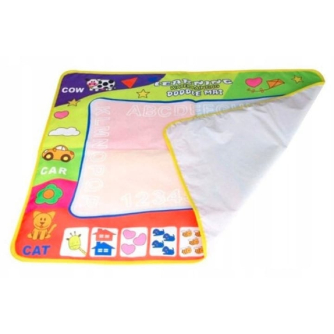 Covoras magic pentru desen reutilizabil, 58 x 78 cm, jucarie educativa fara mizerie, pentru unul sau mai multi copii, include carioci magice, multicolor [7]