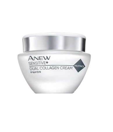 Cremă de față - Cremă Anew Sensitive+ Dual Collagen Avon