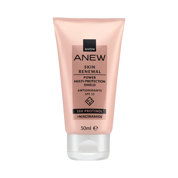 Cremă de față - Crema de Zi Anew Skin Renewal Power, SPF 15, Protinol si Niacinamide, 50 ml, Avon